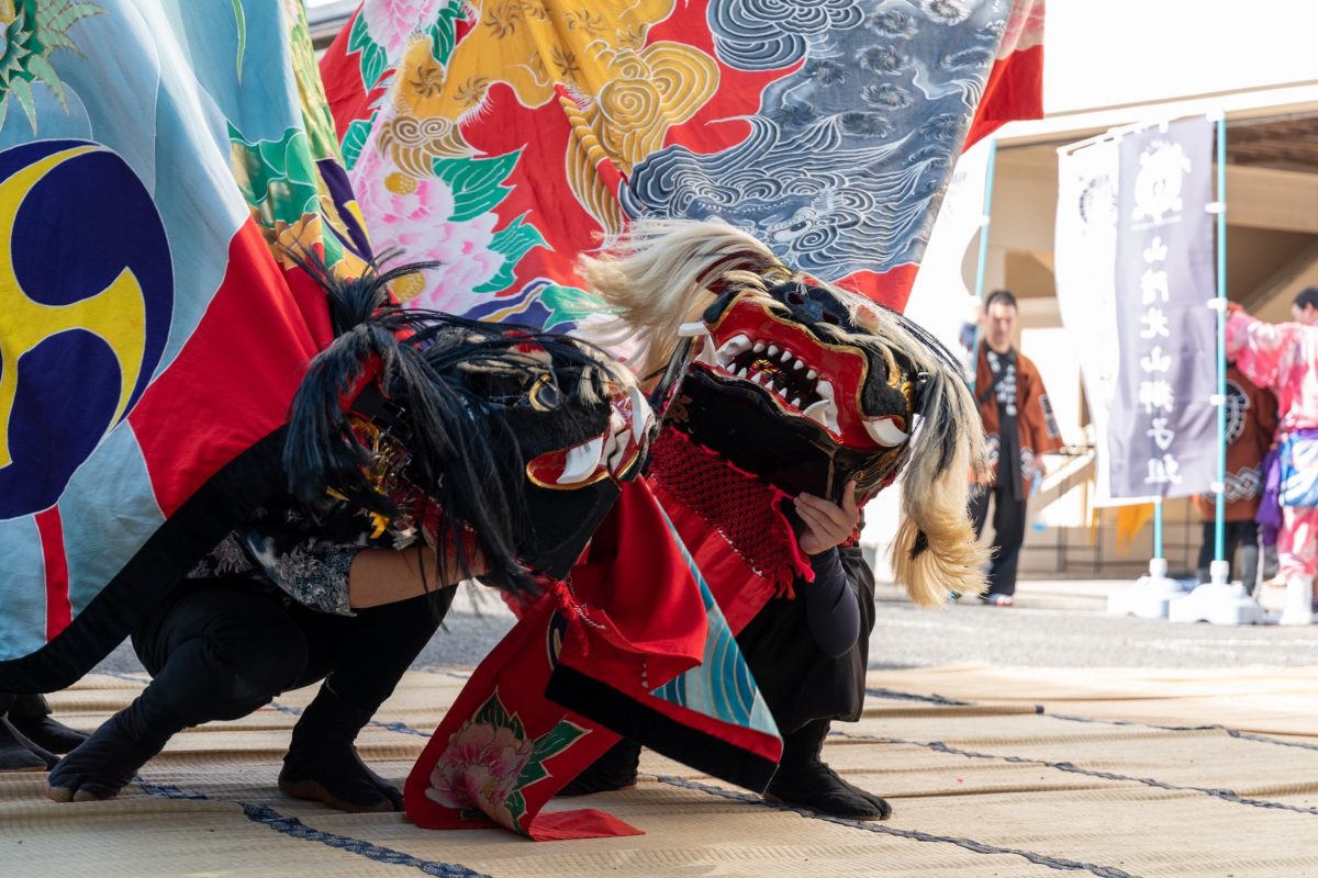2019年 第35回四箇地区文化祭 山階一斉演舞 上小原獅子組