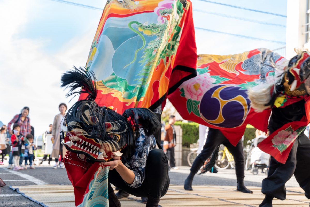 2019年 第35回四箇地区文化祭 山階一斉演舞 上小原獅子組