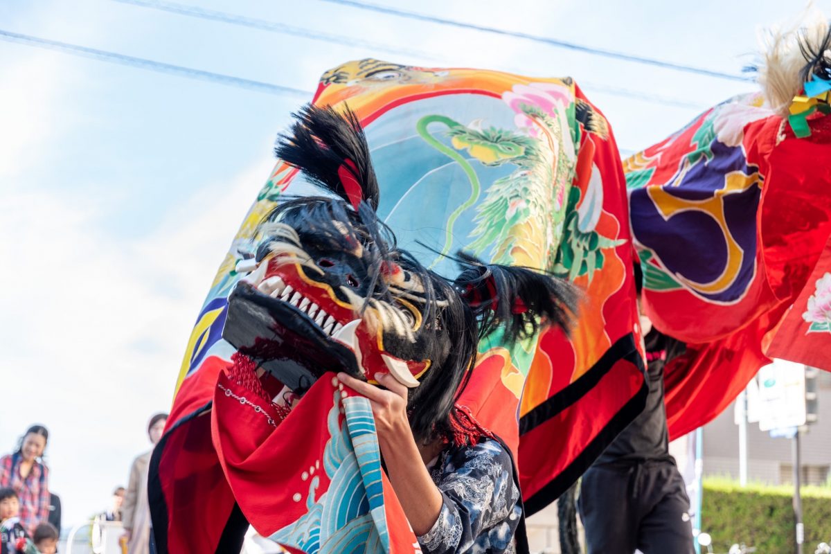 2019年 第35回四箇地区文化祭 山階一斉演舞 上小原獅子組