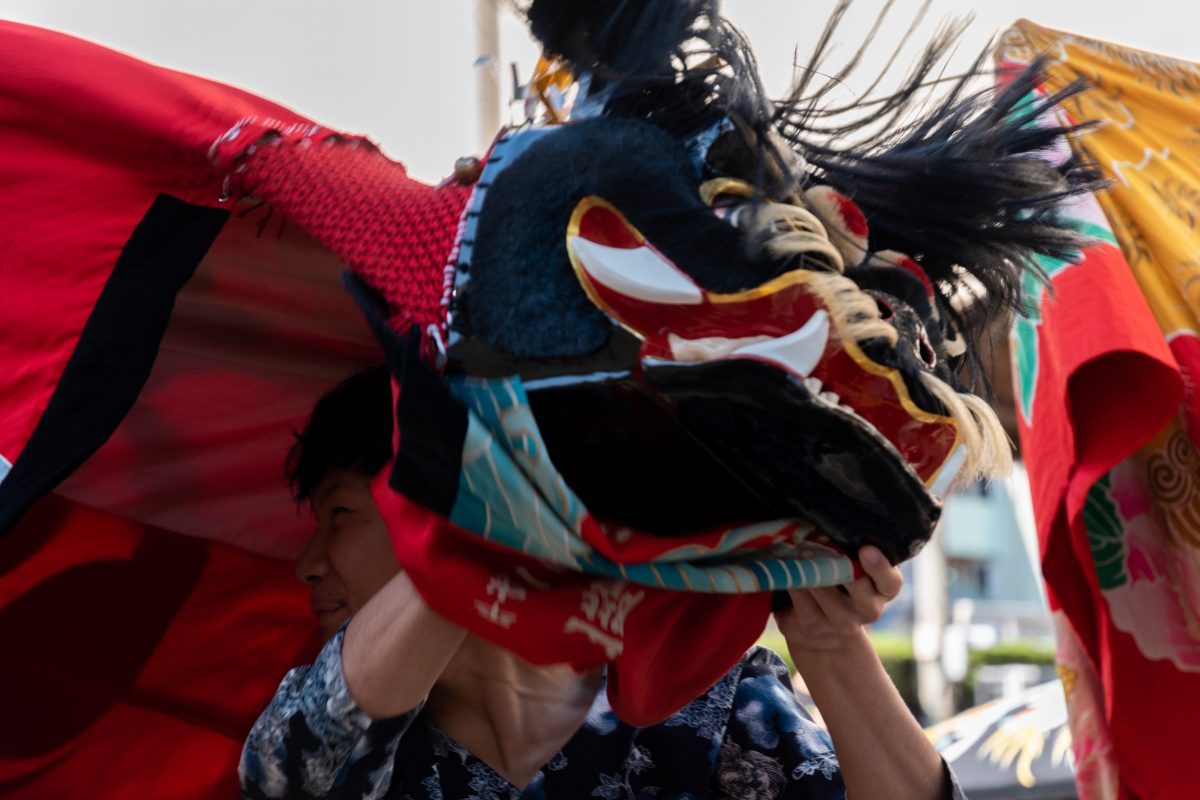 2019年 第35回四箇地区文化祭 山階一斉演舞 上小原獅子組