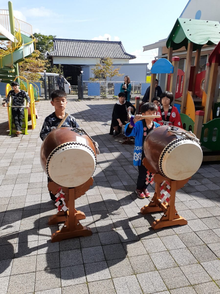 2019年 三井保育所 秋祭り ヘンド獅子 上小原獅子組