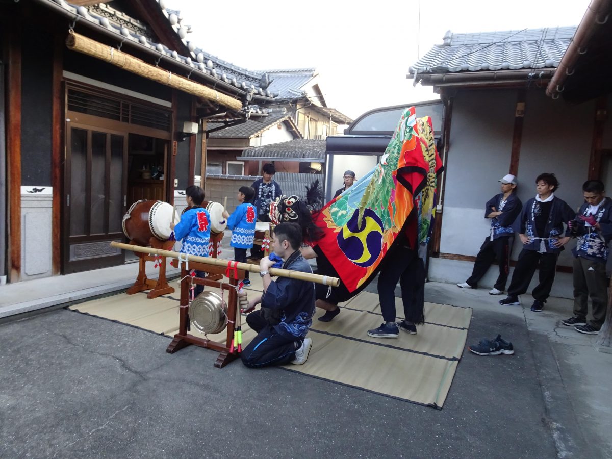 2019年 多度津町山階 秋祭り 村遣い 上小原獅子組