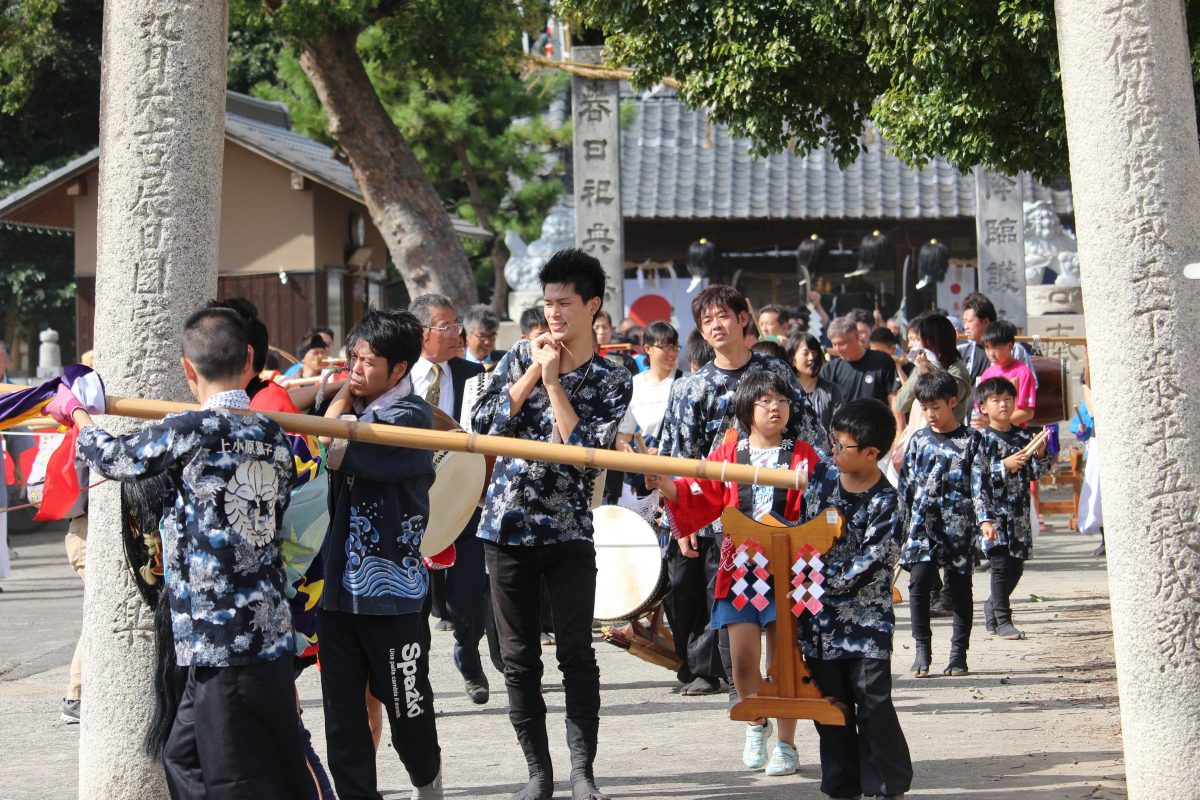 2019年 多度津町山階・春日神社 秋季例大祭 神幸 上小原獅子組