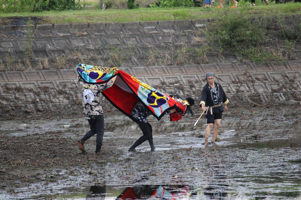 2019年 多度津町山階・藤波池 秋季例大祭 池まわり 上小原獅子組