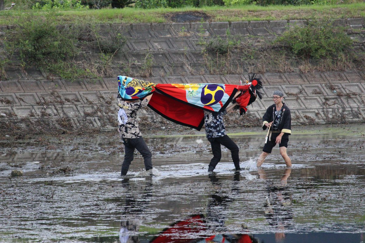 2019年 多度津町山階・藤波池 秋季例大祭 池まわり 上小原獅子組