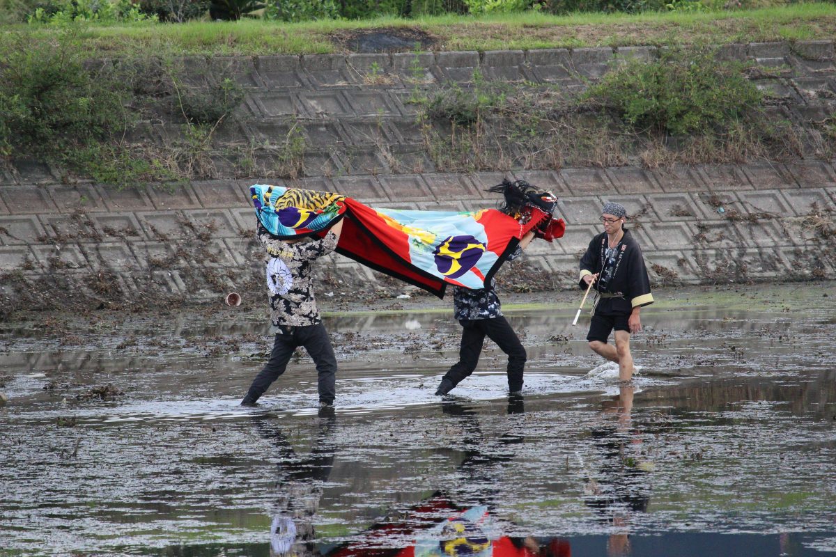 2019年 多度津町山階・藤波池 秋季例大祭 池まわり 上小原獅子組