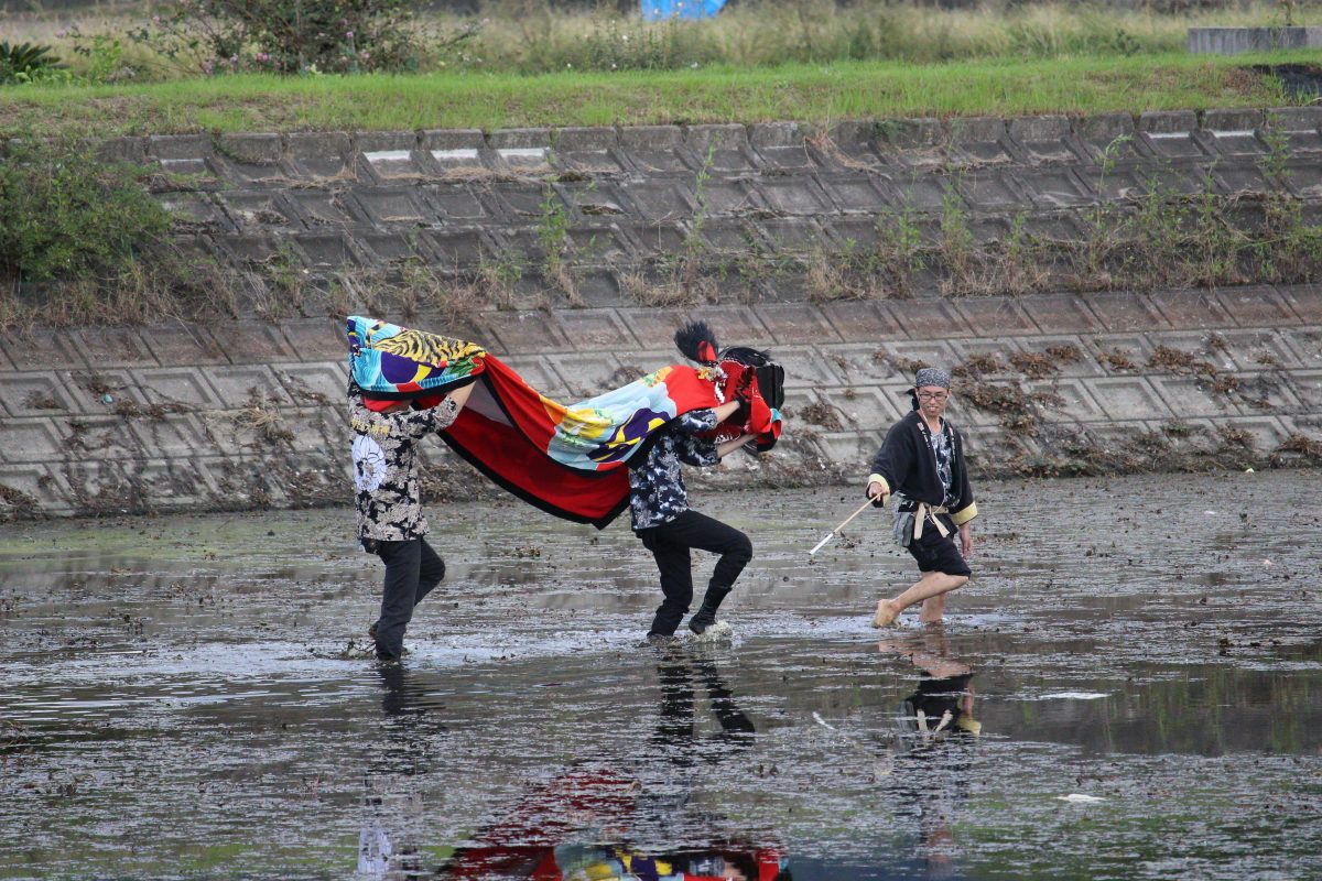 2019年 多度津町山階・藤波池 秋季例大祭 池まわり 上小原獅子組