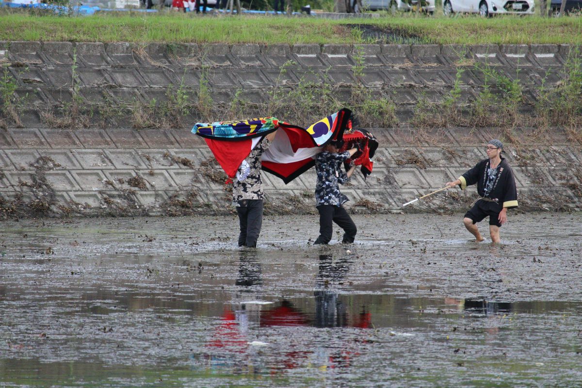 2019年 多度津町山階・藤波池 秋季例大祭 池まわり 上小原獅子組