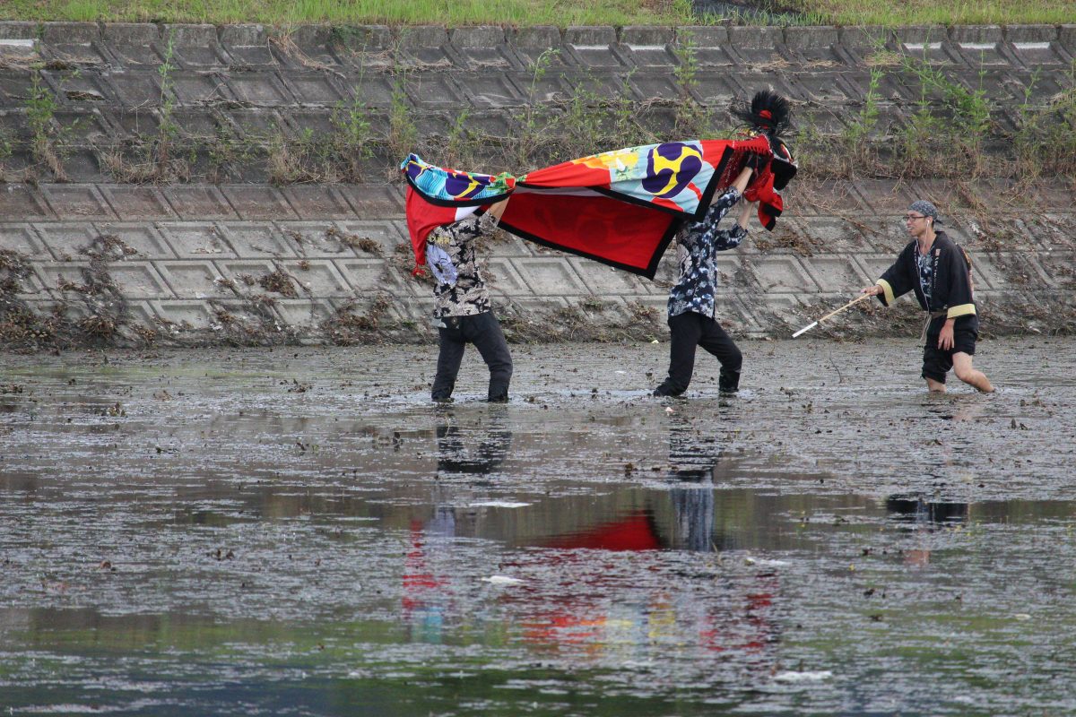 2019年 多度津町山階・藤波池 秋季例大祭 池まわり 上小原獅子組