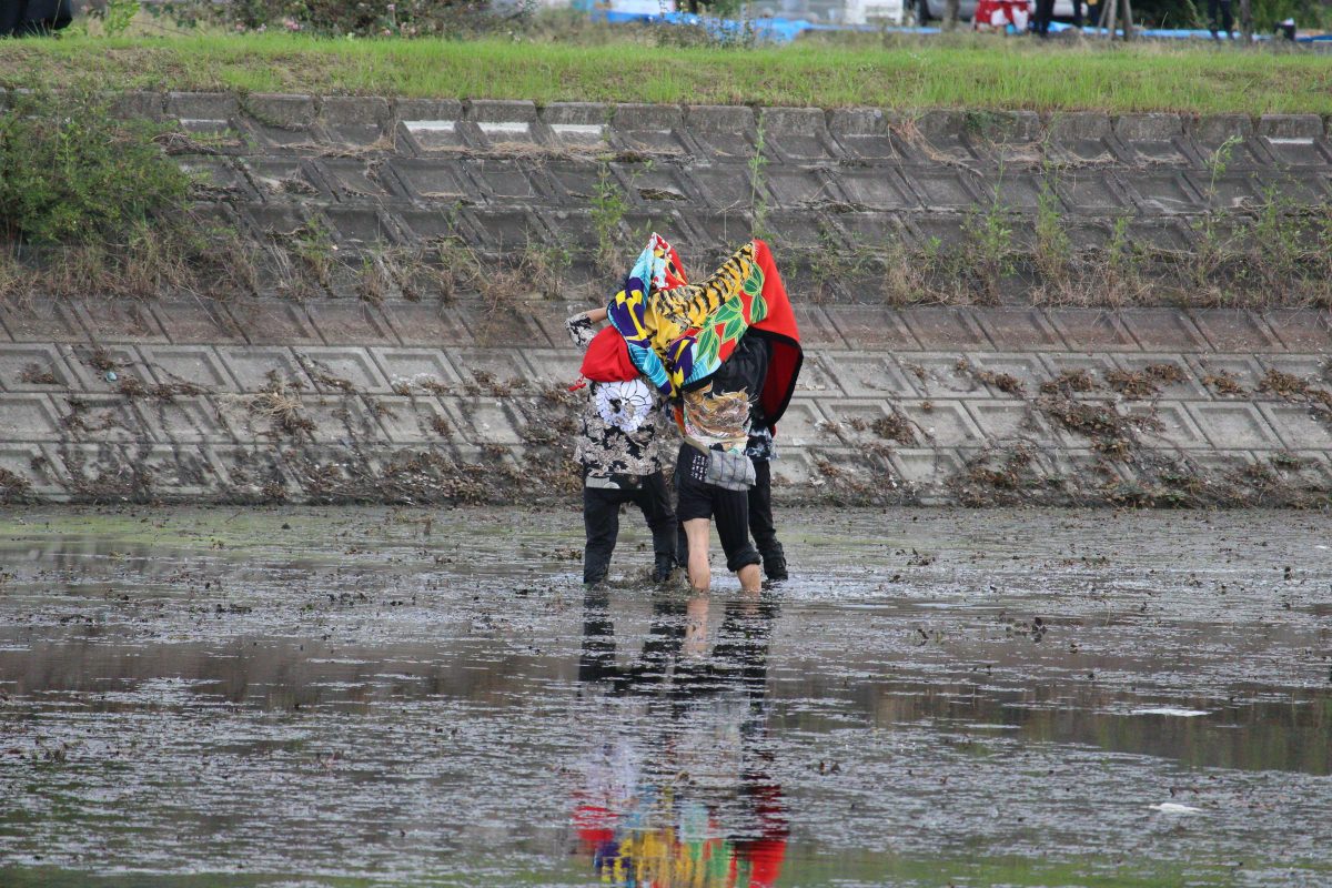 2019年 多度津町山階・藤波池 秋季例大祭 池まわり 上小原獅子組