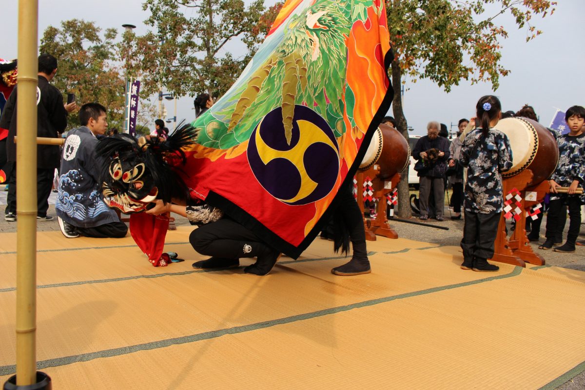獅子舞王国さぬき2019 一斉演舞 上小原獅子組