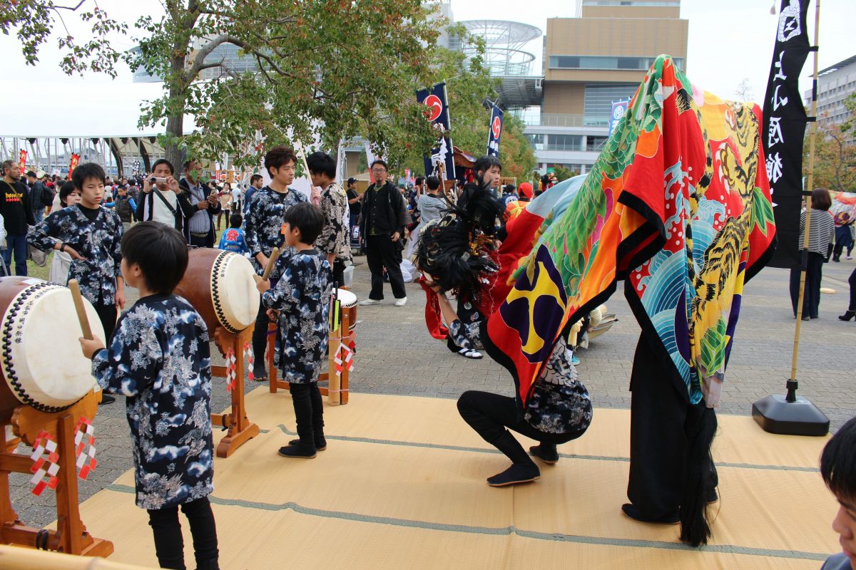 獅子舞王国さぬき2019 一斉演舞 上小原獅子組