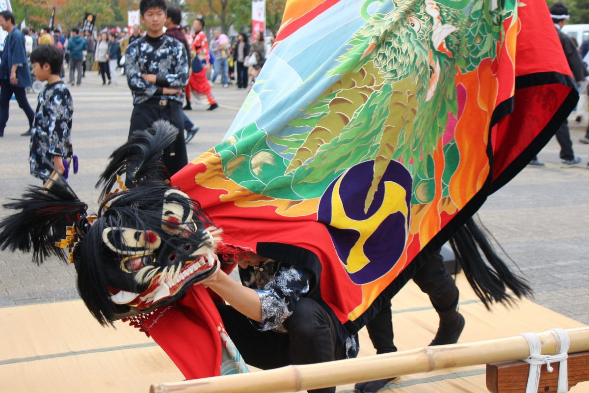 獅子舞王国さぬき2019 一斉演舞 上小原獅子組