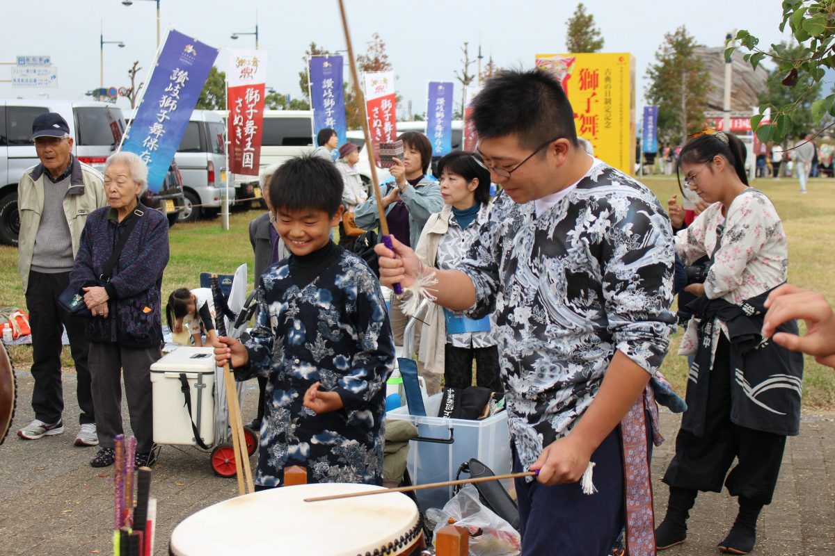 獅子舞王国さぬき2019 一斉演舞 上小原獅子組