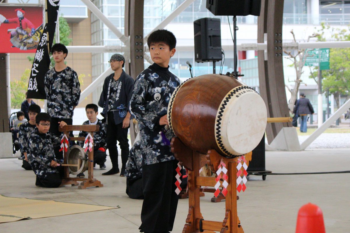 獅子舞王国さぬき2019 大型テント内ステージ 上小原獅子組
