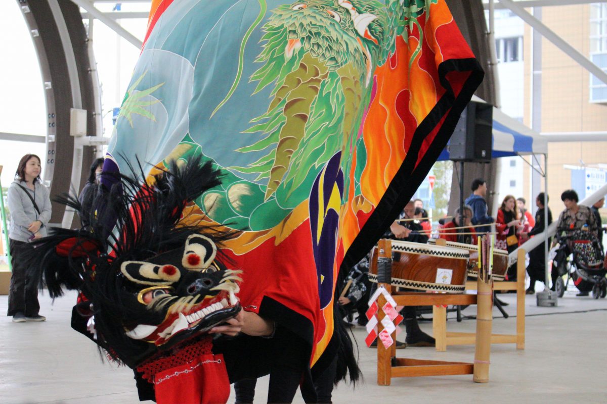 獅子舞王国さぬき2019 大型テント内ステージ 上小原獅子組