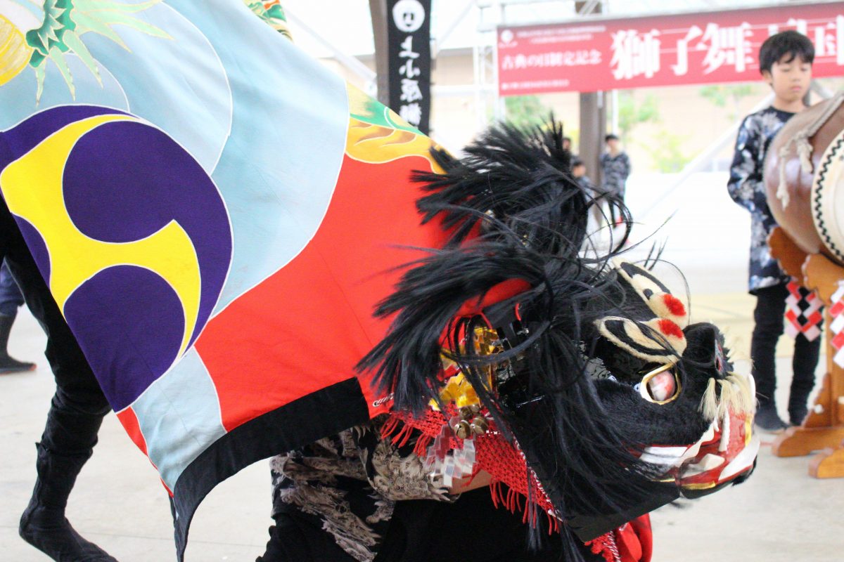 獅子舞王国さぬき2019 大型テント内ステージ 上小原獅子組