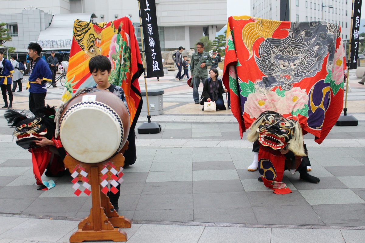 獅子舞王国さぬき2019 駅前広場 上小原獅子組 北山獅子組