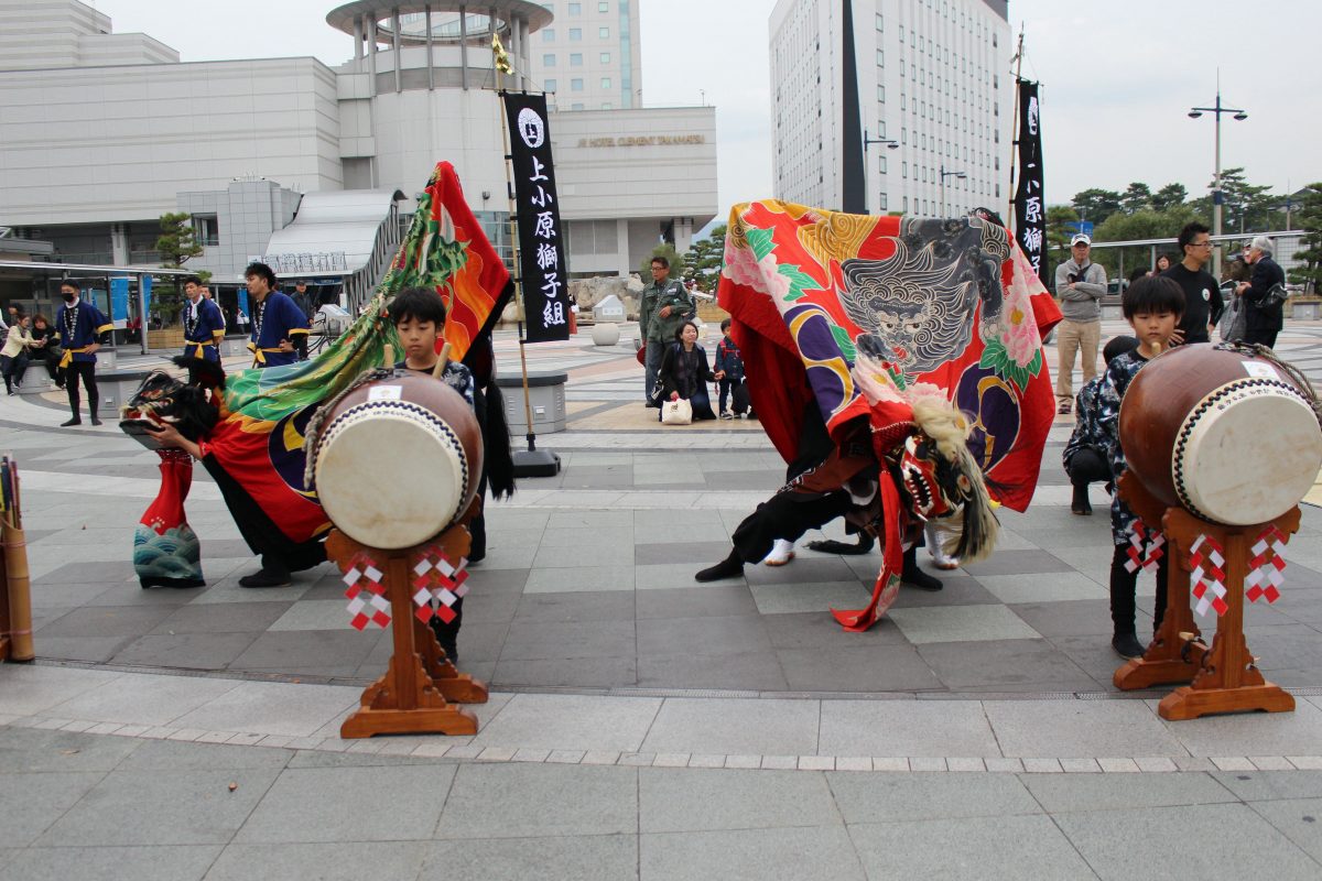 獅子舞王国さぬき2019 駅前広場 上小原獅子組 北山獅子組