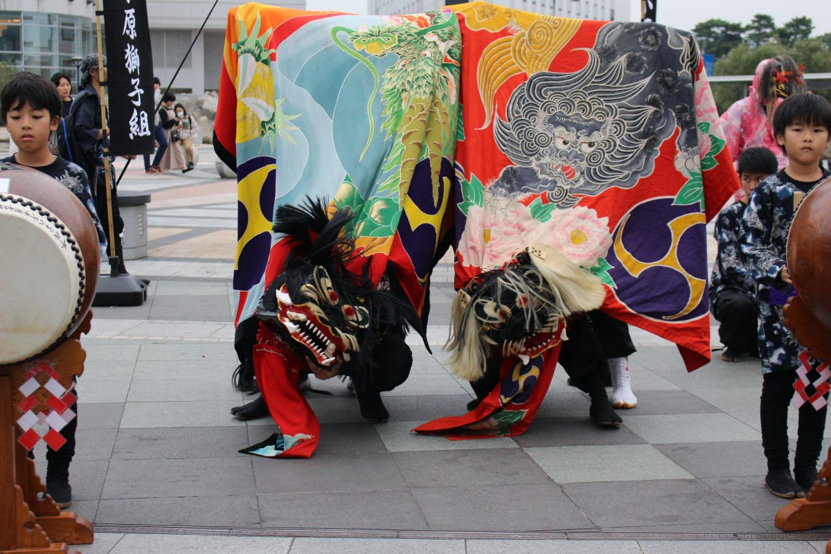 獅子舞王国さぬき2019 駅前広場 上小原獅子組 北山獅子組