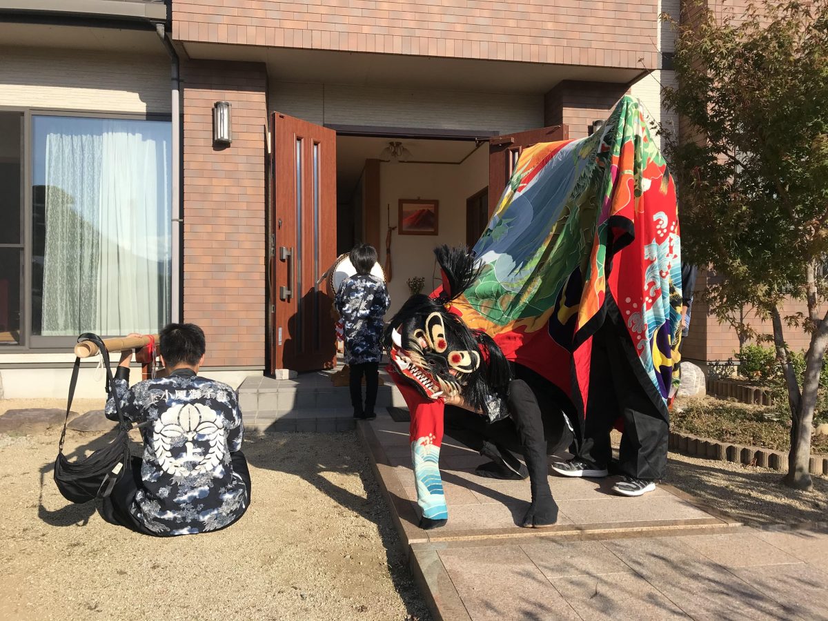 2019年 第35回四箇地区文化祭 道具出し 上小原獅子組