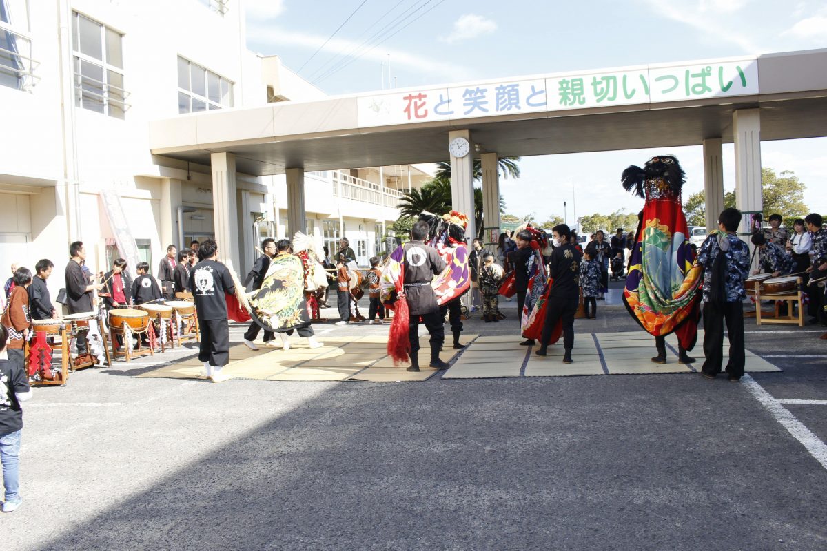 2019年 第35回四箇地区文化祭 山階一斉演舞 上小原獅子組 本村獅子組 北山獅子組