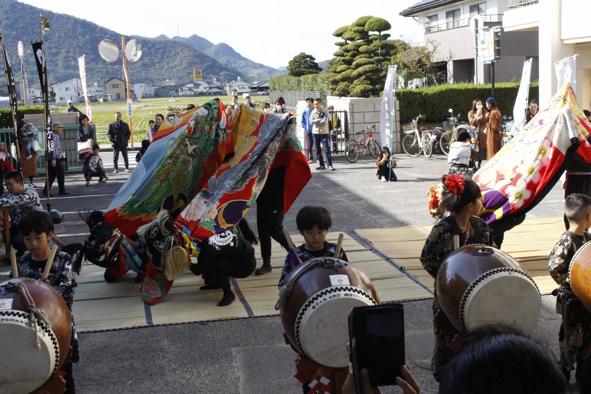 2019年 第35回四箇地区文化祭 山階一斉演舞 上小原獅子組 本村獅子組 北山獅子組