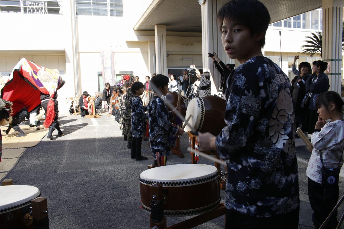 2019年 第35回四箇地区文化祭 山階一斉演舞 上小原獅子組