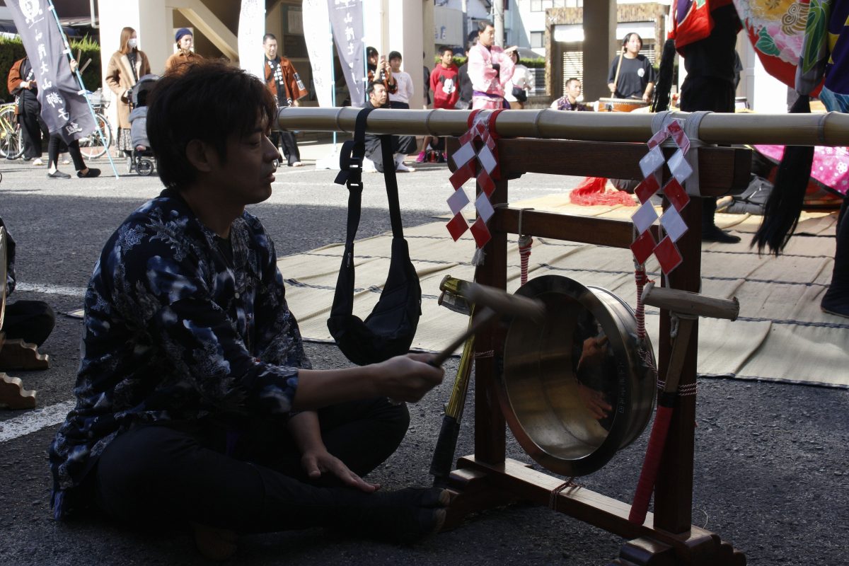 2019年 第35回四箇地区文化祭 山階一斉演舞 上小原獅子組