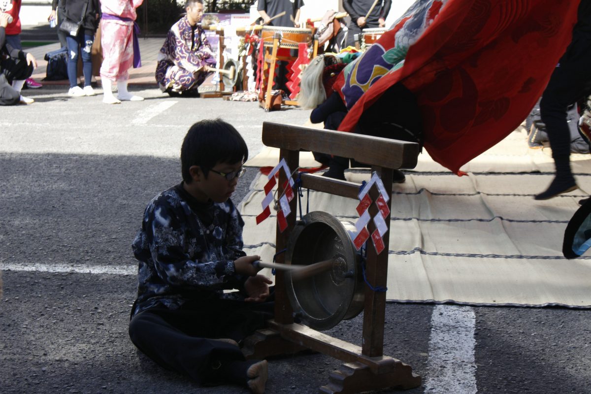2019年 第35回四箇地区文化祭 山階一斉演舞 上小原獅子組