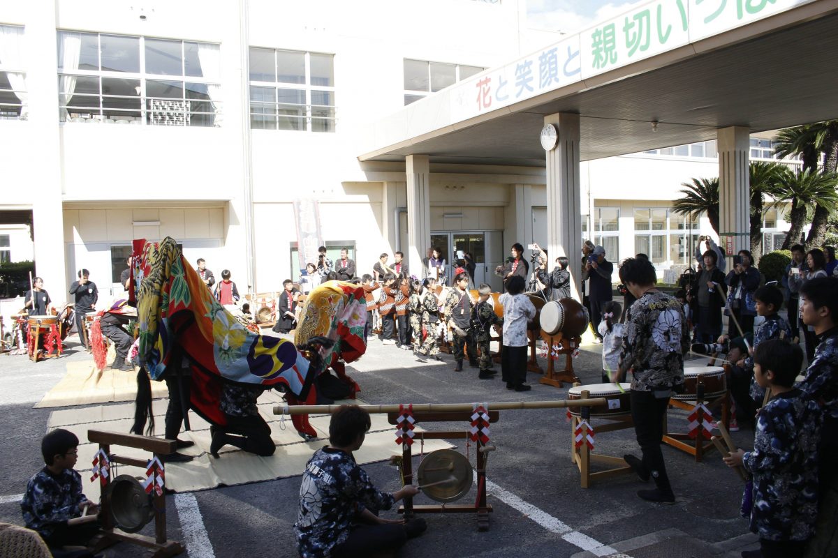 2019年 第35回四箇地区文化祭 山階一斉演舞 上小原獅子組 本村獅子組 北山獅子組