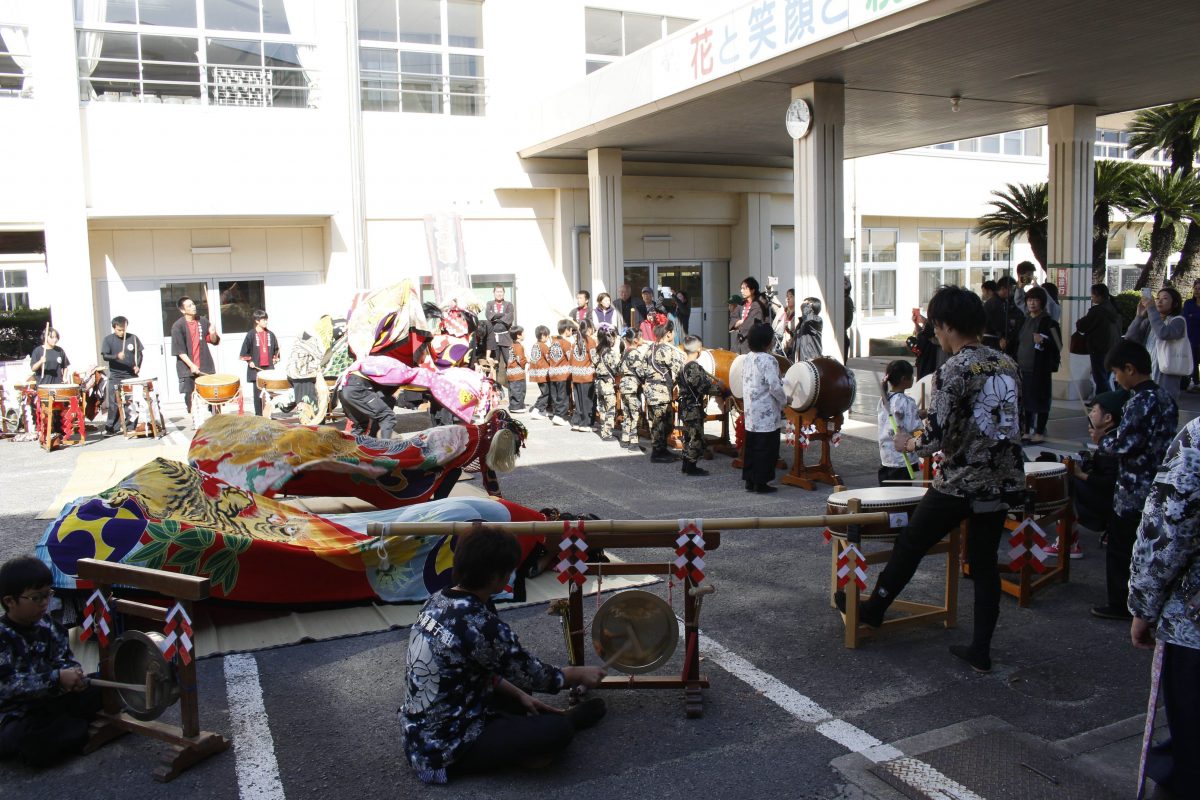 2019年 第35回四箇地区文化祭 山階一斉演舞 上小原獅子組 本村獅子組 北山獅子組