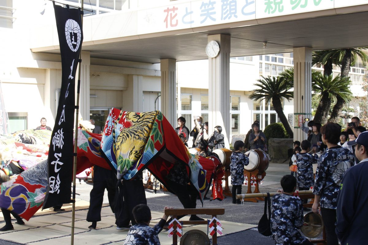 2019年 第35回四箇地区文化祭 山階一斉演舞 上小原獅子組 本村獅子組 北山獅子組