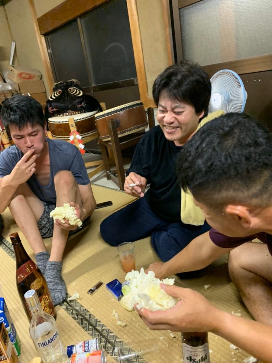 2019年 多度津町山階・当屋 ヨナラシ 上小原獅子組