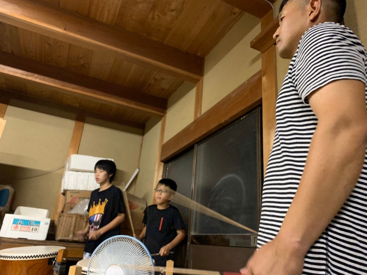 2019年 多度津町山階・当屋 ヨナラシ 上小原獅子組