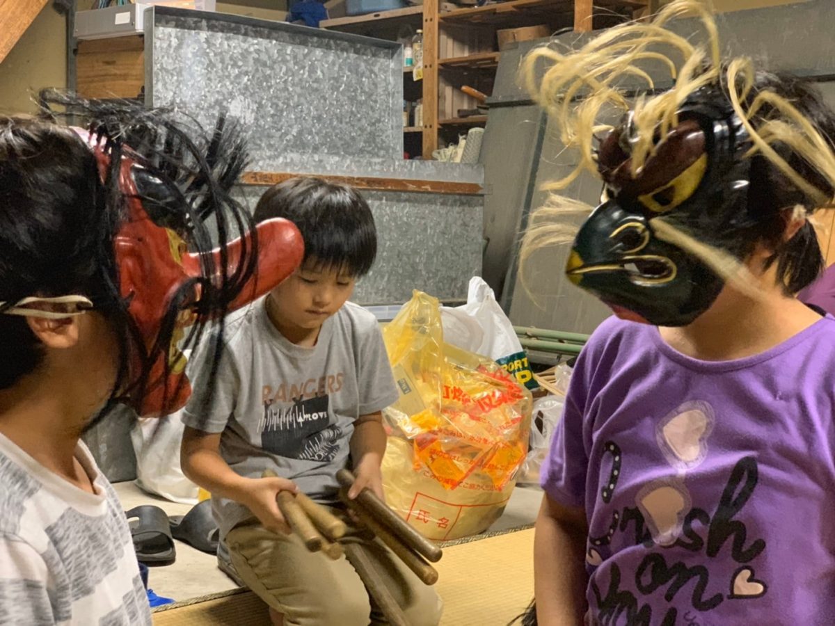 2019年 多度津町山階・当屋 ヨナラシ 上小原獅子組