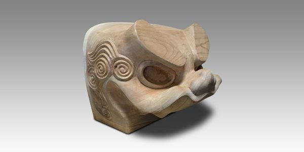 上小原獅子組 讃岐獅子頭の木型 2019年12月5日撮影