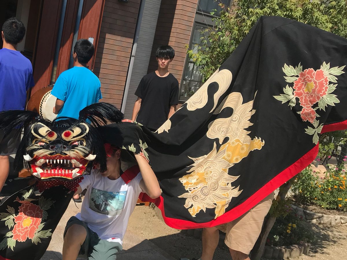 先々代の油単 上小原獅子組