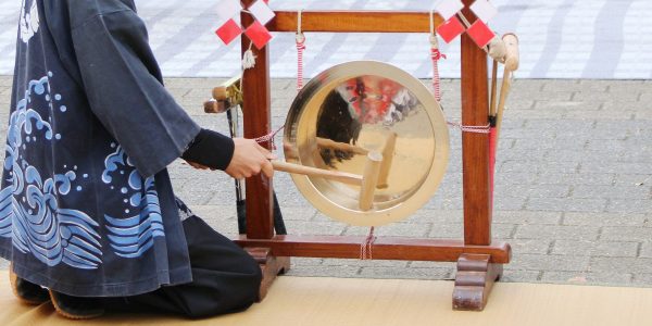 鉦 上小原獅子組
