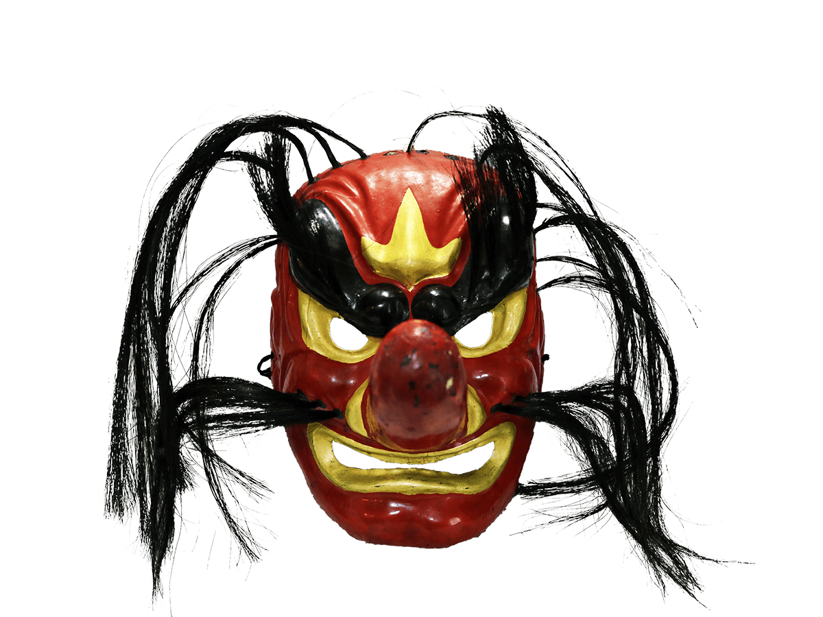 天狗の面（ダカの面） 上小原獅子組