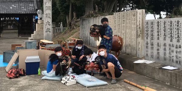2020年 道具のお手入れ 上小原獅子組
