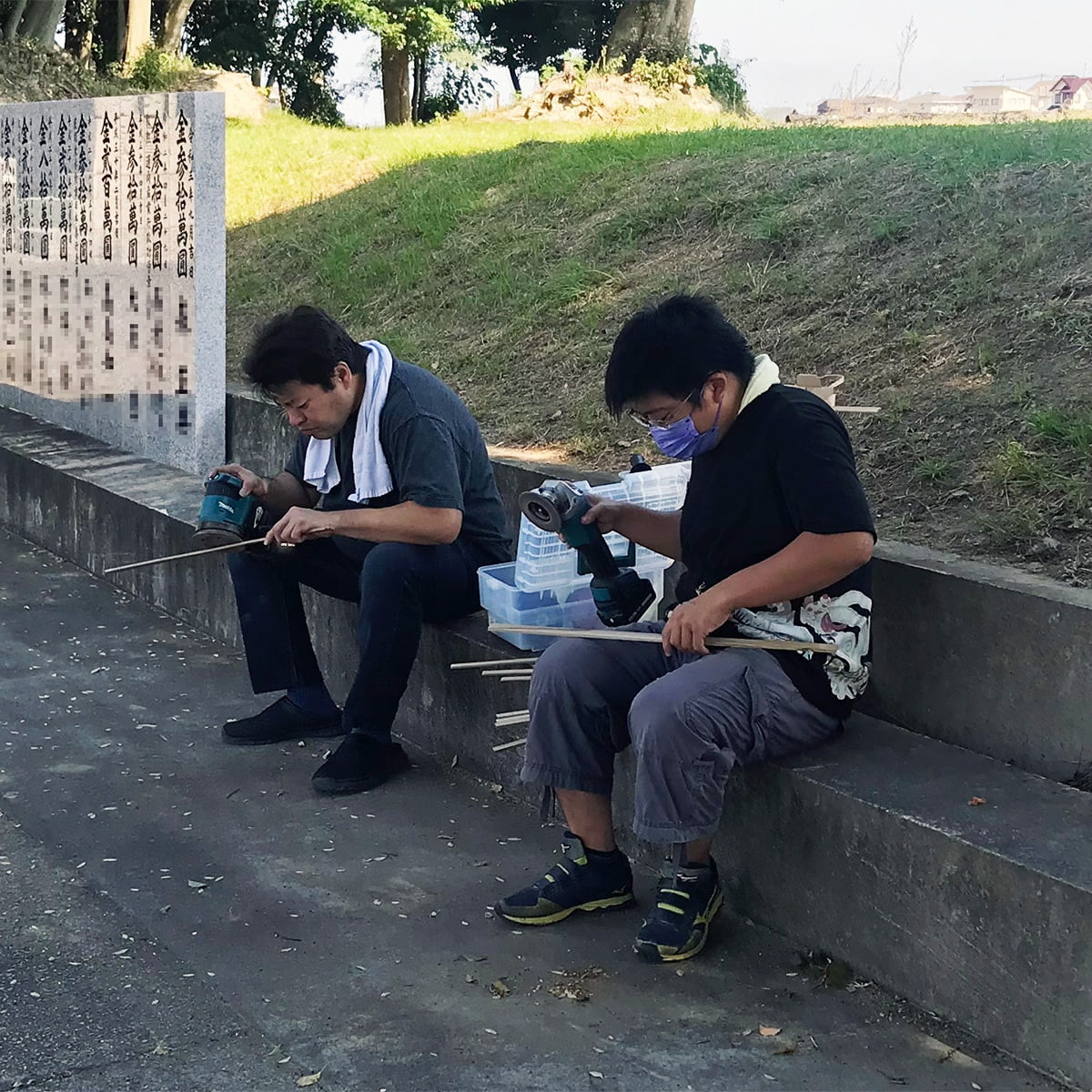 2021年 道具のお手入れ 上小原獅子組