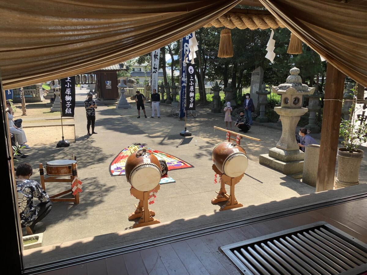 2022年 多度津町山階・春日神社 自主奉納 記念 上小原獅子組