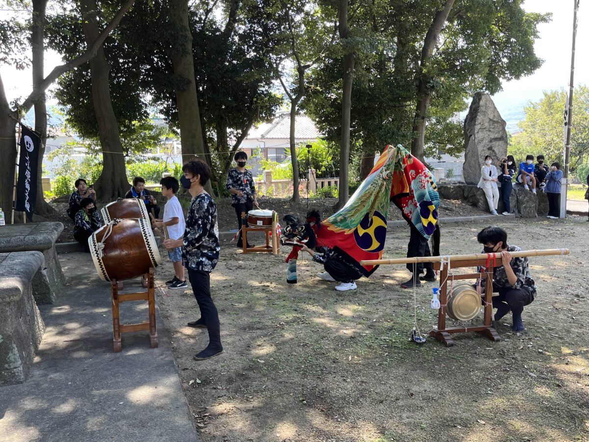 2022年 多度津町山階・春日神社 自主奉納 若宮 上小原獅子組