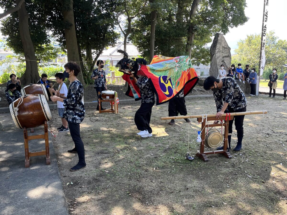 2022年 多度津町山階・春日神社 自主奉納 若宮 上小原獅子組
