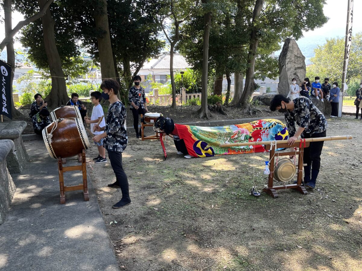 2022年 多度津町山階・春日神社 自主奉納 若宮 上小原獅子組
