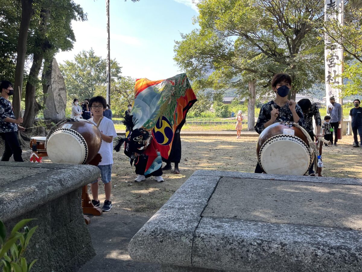 2022年 多度津町山階・春日神社 自主奉納 若宮 上小原獅子組