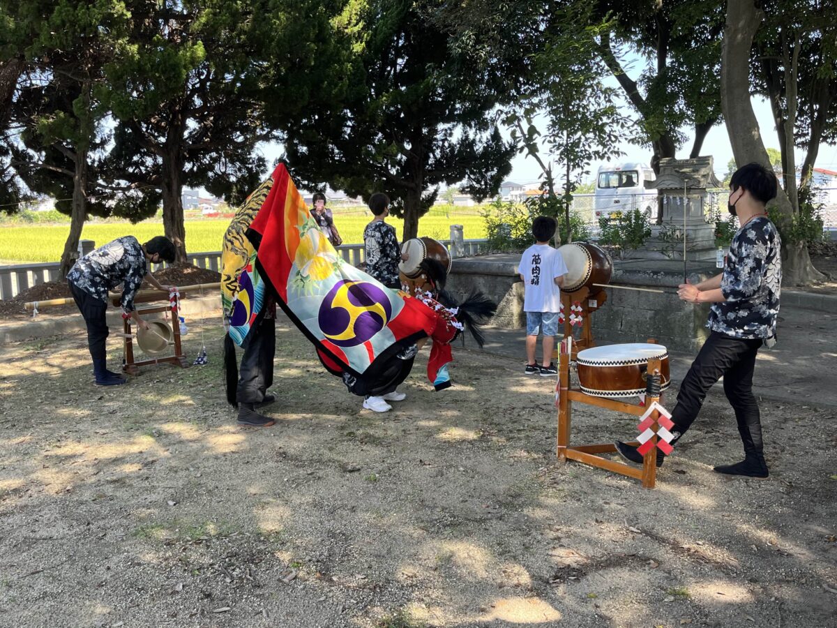 2022年 多度津町山階・春日神社 自主奉納 若宮 上小原獅子組