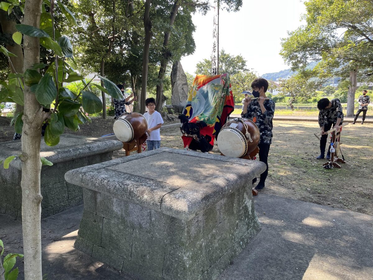 2022年 多度津町山階・春日神社 自主奉納 若宮 上小原獅子組