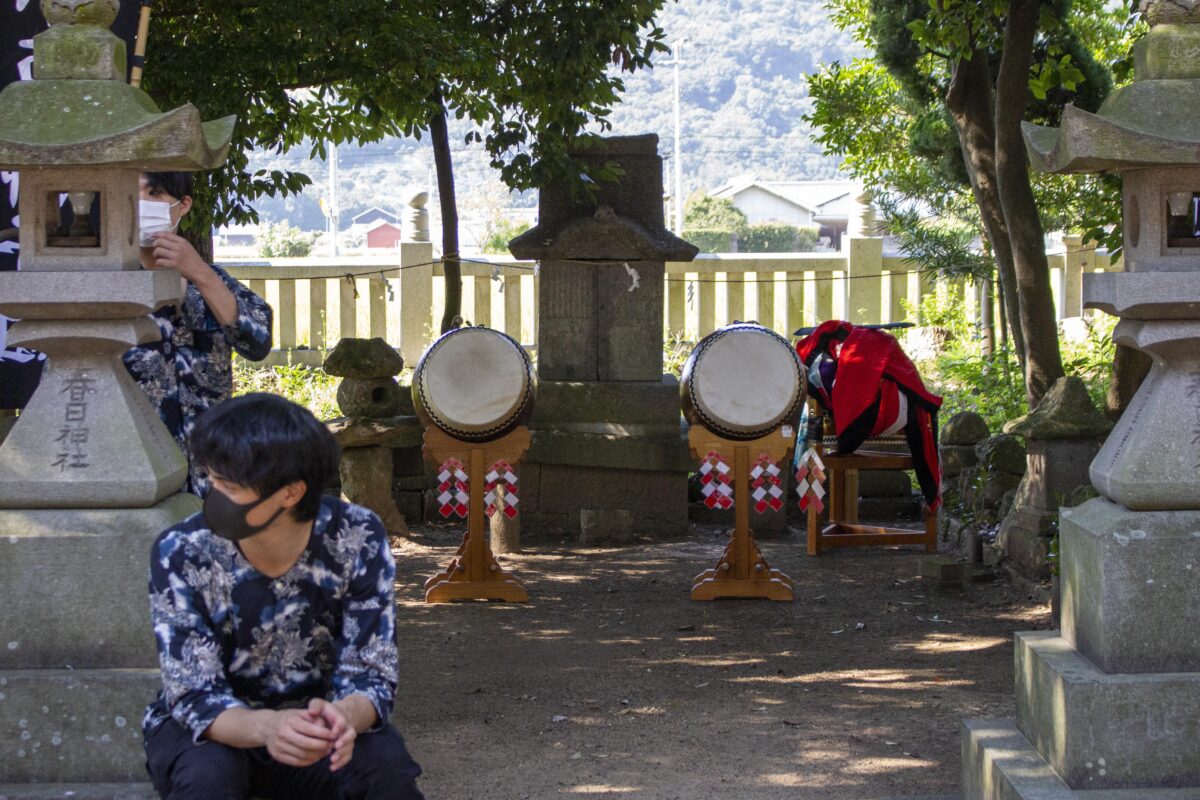 2022年 多度津町山階・春日神社 自主奉納 記念 上小原獅子組